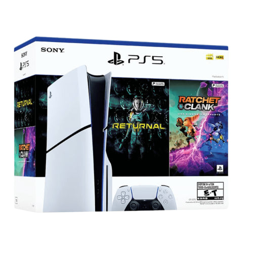 Consola PS5 Estándar 1TB Slim Bundle  Returnal + Ratchet & Clank: Rift Apart