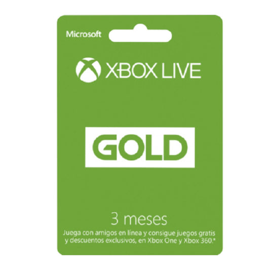 Xbox Live Gold 3 Meses