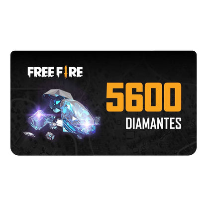PIN Virtual FreeFire 5600 Diamantes