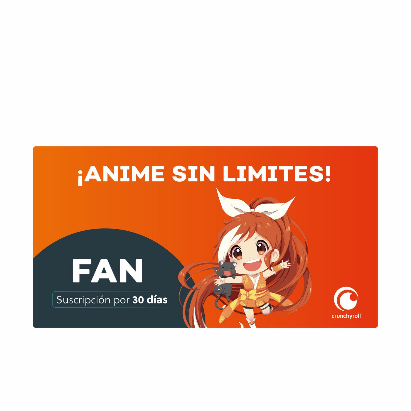 PIN Virtual Crunchyroll Fan 1 Mes