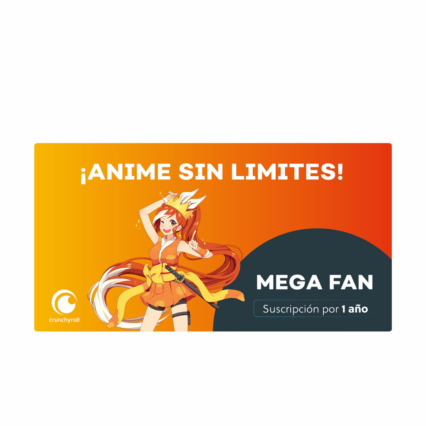 PIN Virtual Crunchyroll Mega 1 Año