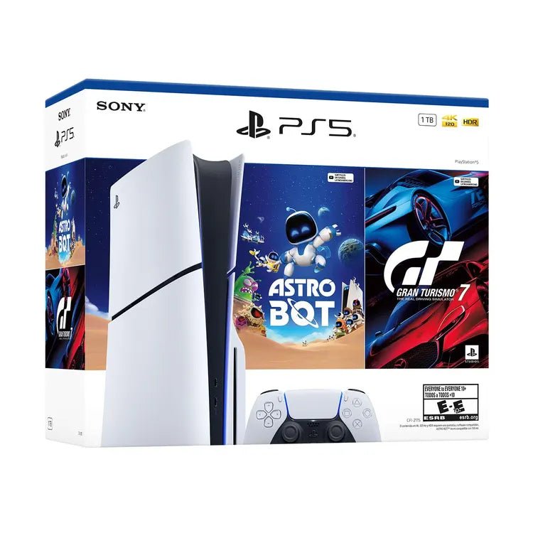 Consola PS5 Edición CD´s Modelo Slim Bundle (Astro Bot & Gran Turismo 7) Consola de Videjuegos 711719023937