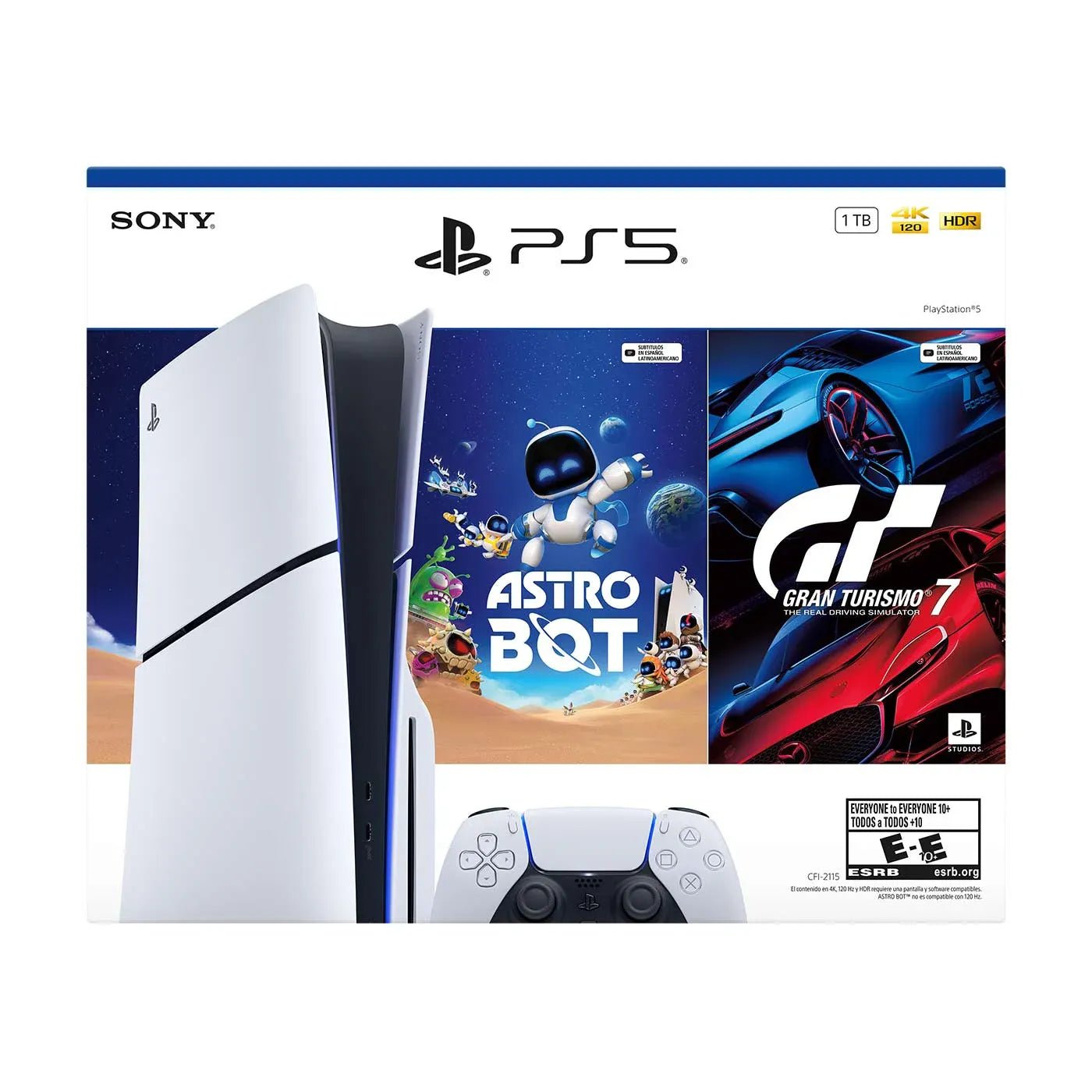 Consola PS5 Edición CD´s Modelo Slim Bundle (Astro Bot & Gran Turismo 7) Consola de Videjuegos 711719023937