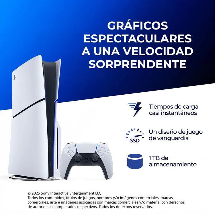 Consola PS5 Edición CD´s Modelo Slim Bundle (Astro Bot & Gran Turismo 7) Consola de Videjuegos 711719023937