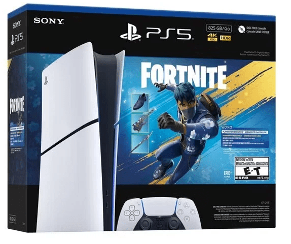 Consola PS5 Slim Digital bundle Fortnite 825 GB Consola de Videjuegos 