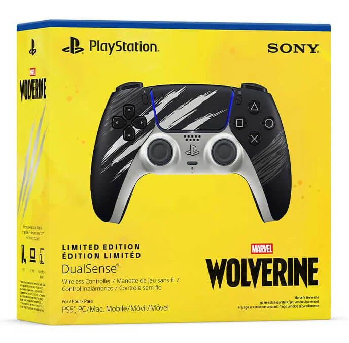 Control inalámbrico DualSense Marvel’s Wolverine Adamantium Edición Limitada control 711719072089