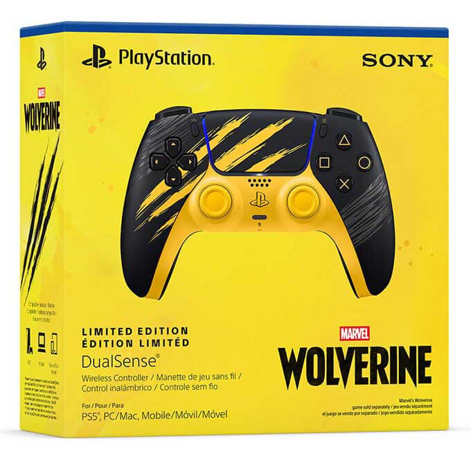 Control inalámbrico DualSense Marvel’s Wolverine Battle Yellow Edición Limitada control 711719072027