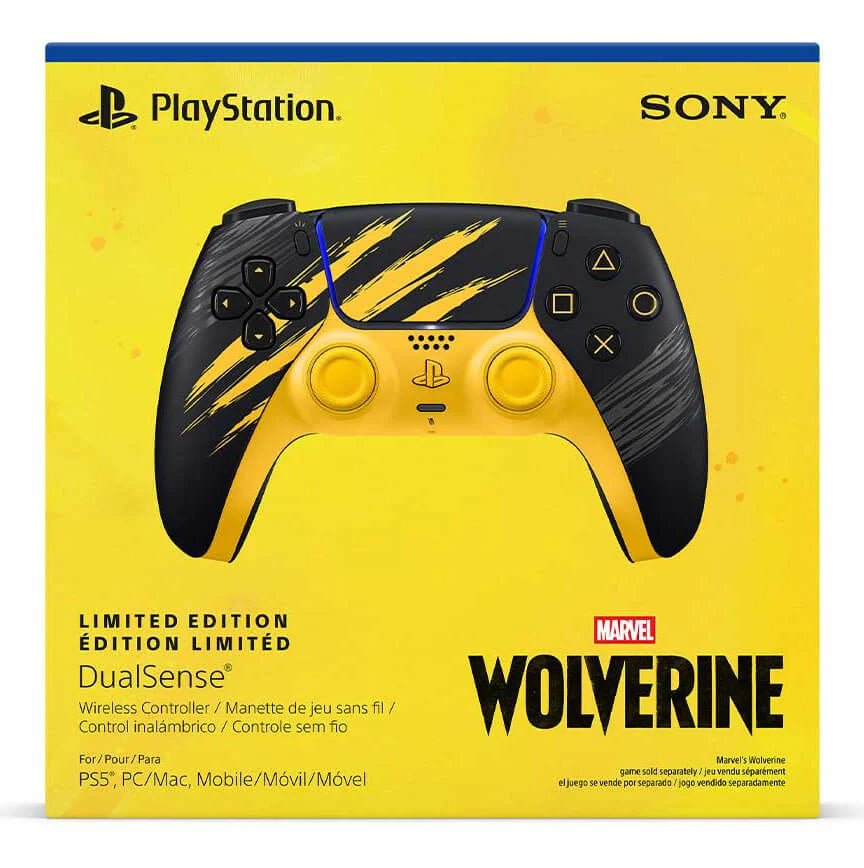 Control inalámbrico DualSense Marvel’s Wolverine Battle Yellow Edición Limitada control 711719072027