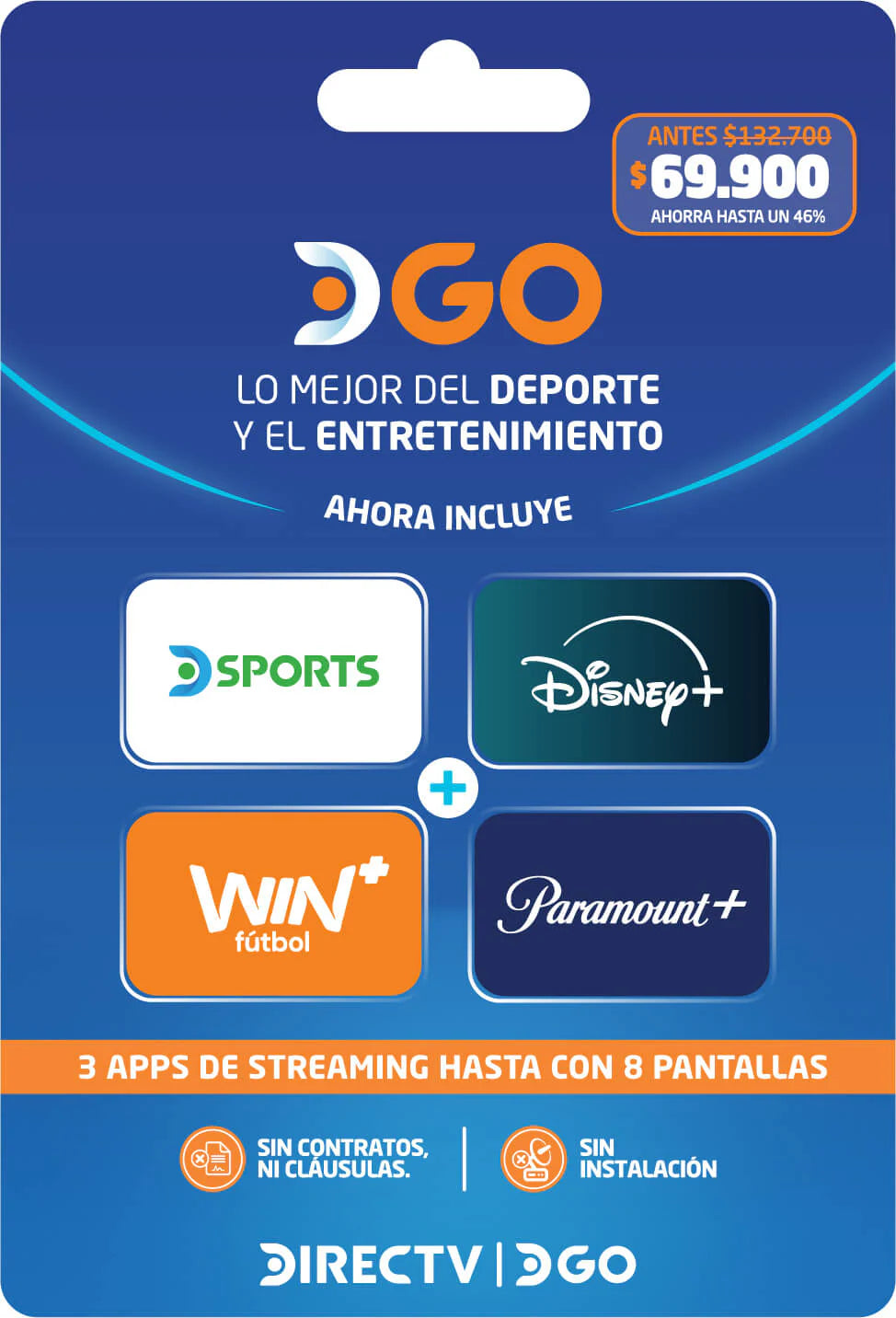 DirecTV GO 69.900