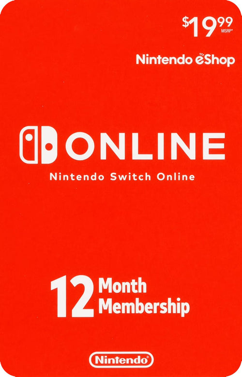 Nintendo Online 12 Months Tarjeta de regalo 799366630838