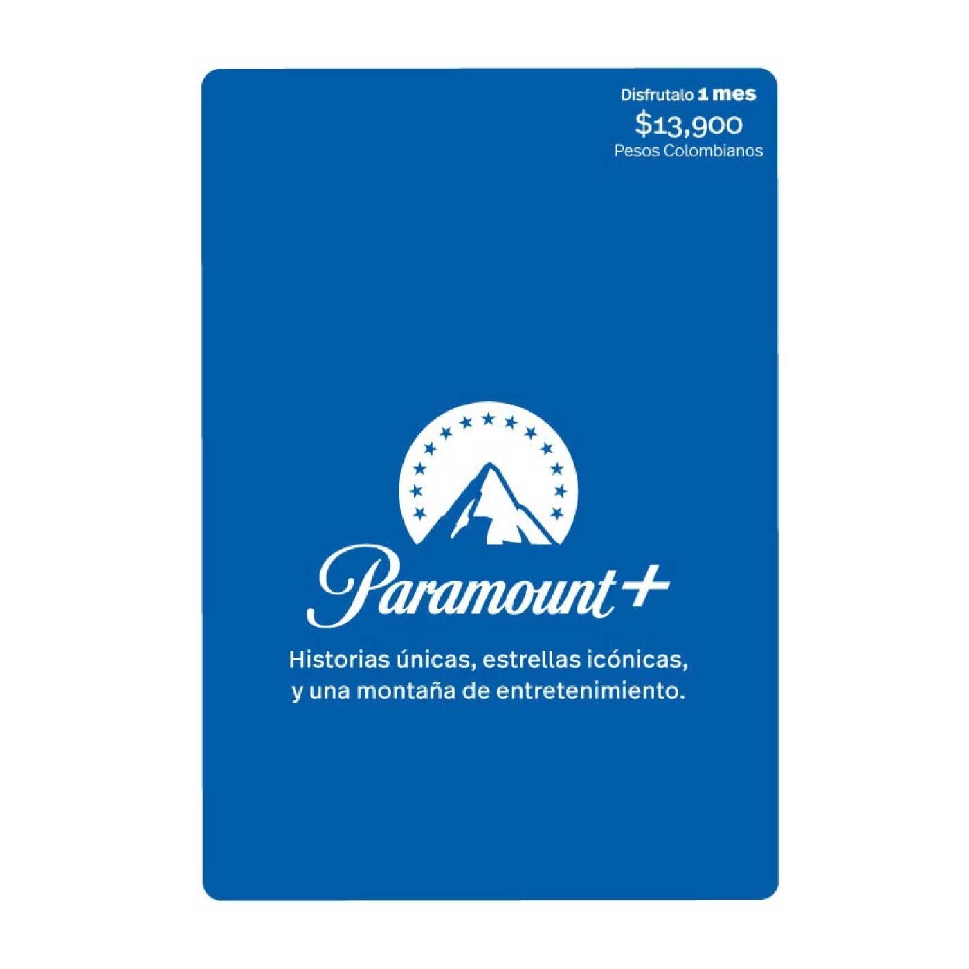 Paramount + PIN Virtual Tarjeta de regalo 799366905233