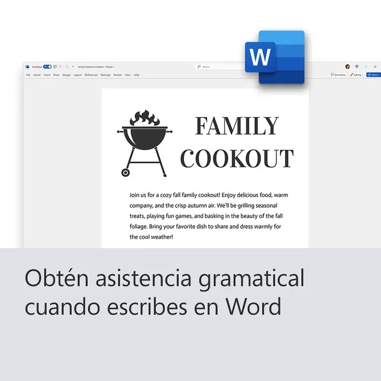 Pin Microsoft Office Hogar 2024 Tarjeta de regalo 196742087239