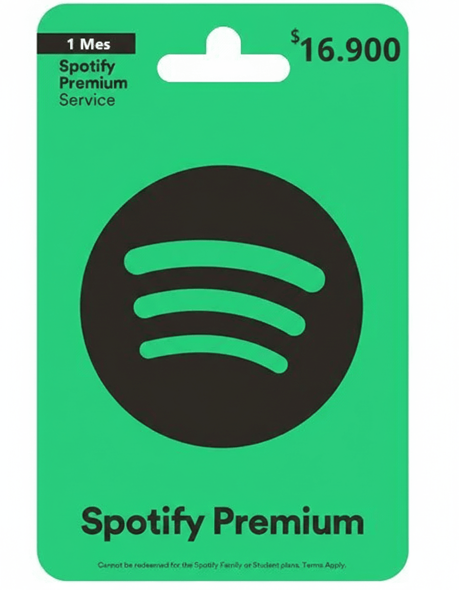 PIN Spotify COLOMBIA Tarjeta de regalo 
