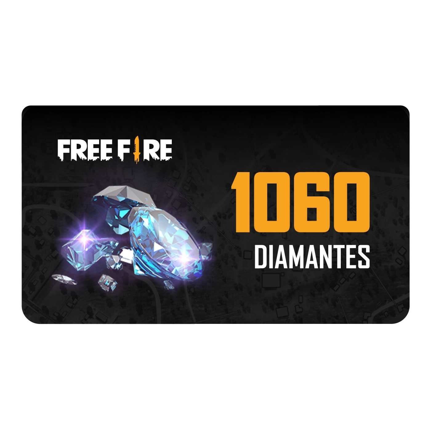 PIN Virtual FreeFire 1060 Diamantes 799366881476