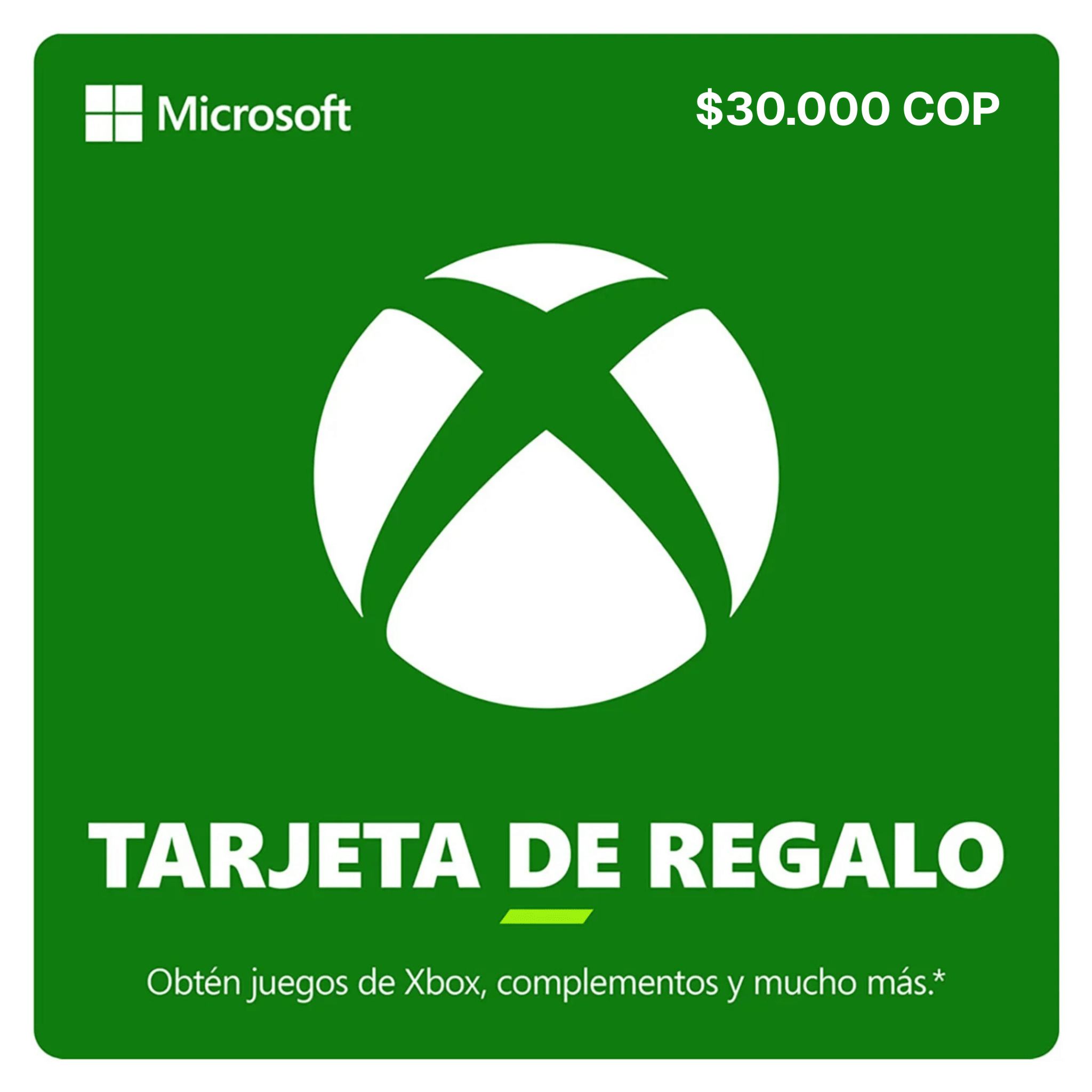 PIN XBOX COLOMBIA Tarjeta de regalo 