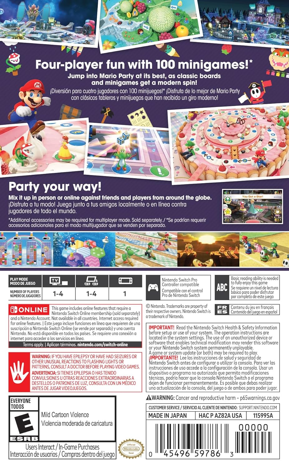 Super Mario Party Jamboree Video juego 045496904951